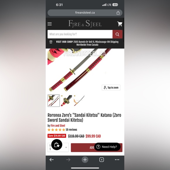 Zoro - One Piece - Display Replica Swords (Not Sharp) - Picture 5 of 8